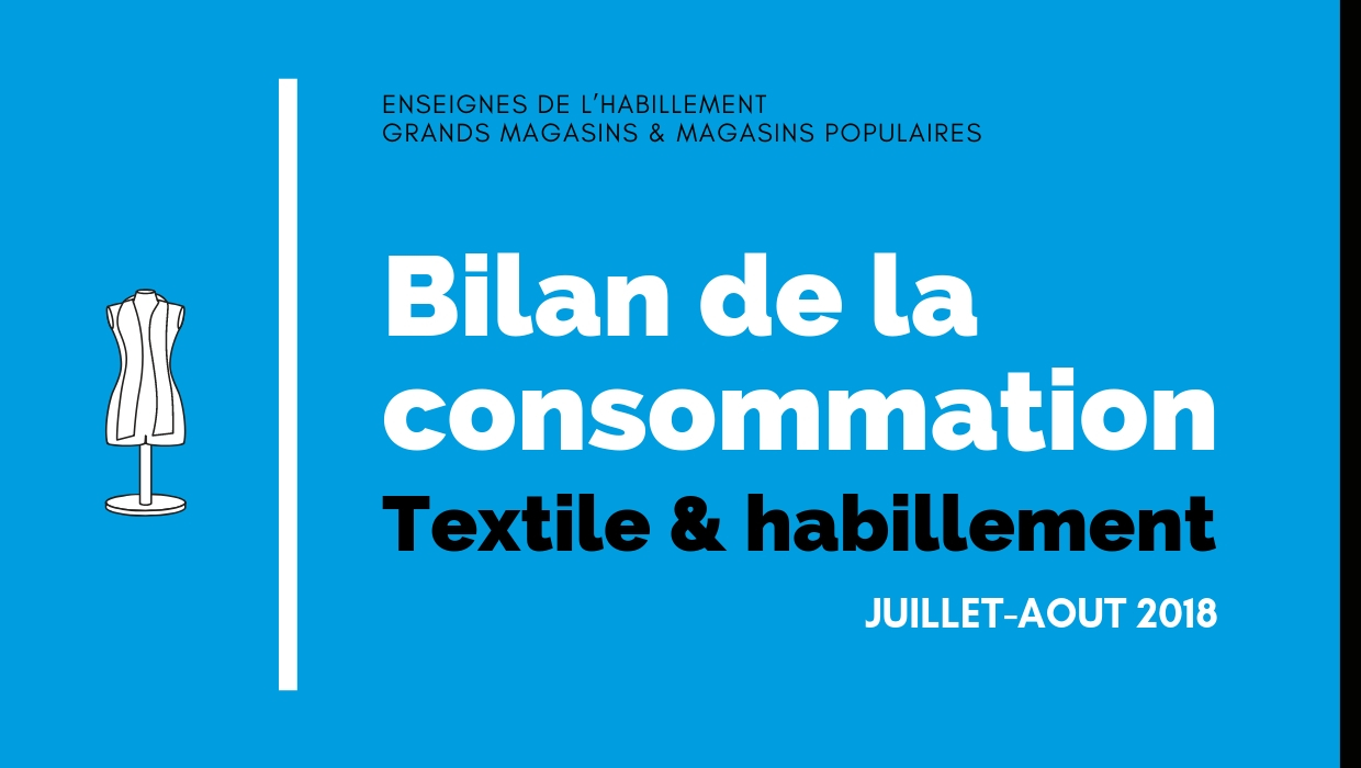 Bilan de la consommation Textile & Habillement en Juillet-Août 2018