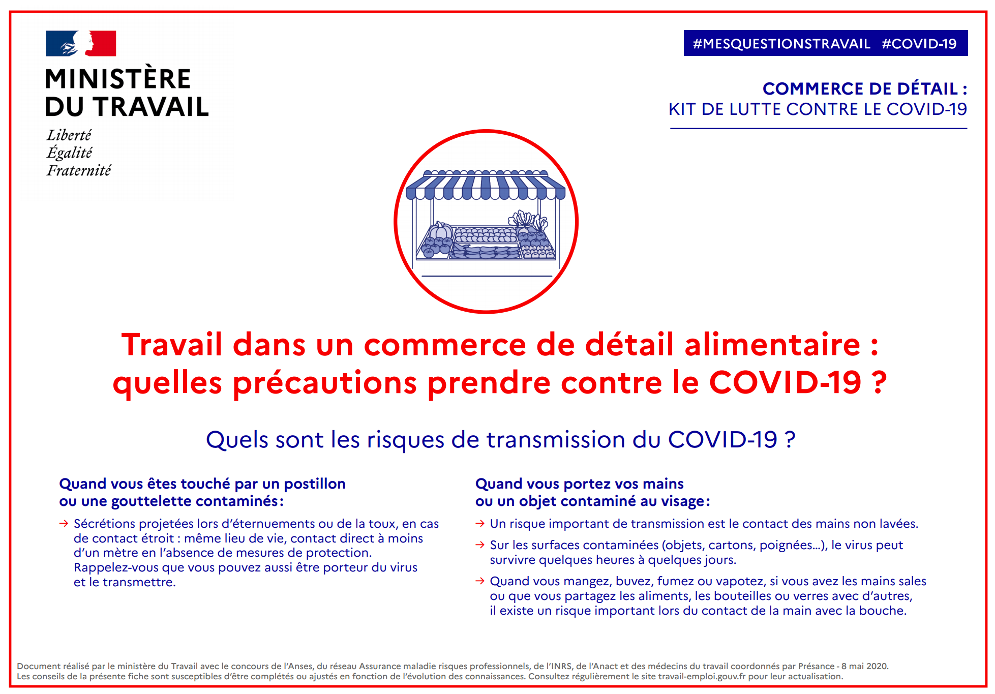 Covid 19 Les Fiches Metiers Pour Le Commerce Alliance Du Commerce