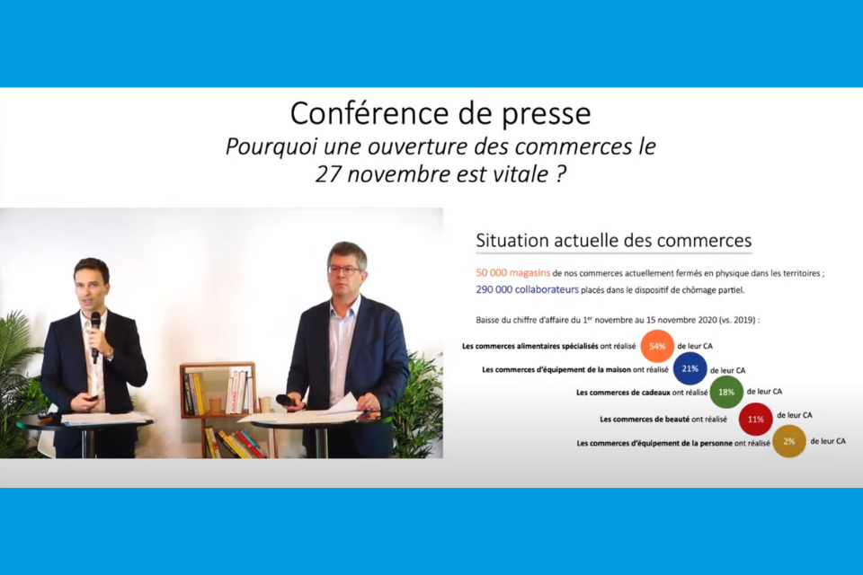 Réouverture des commerces dès le 27 novembre