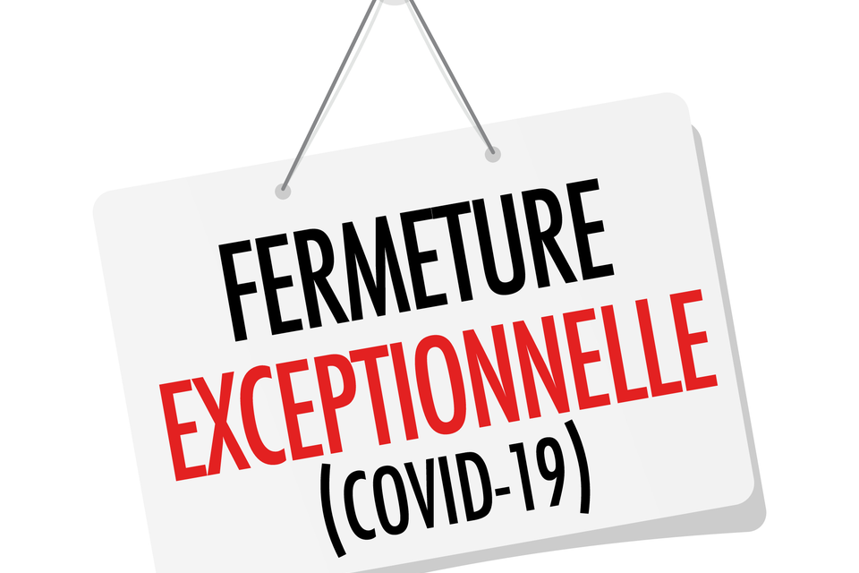 Fermeture des centres commerciaux