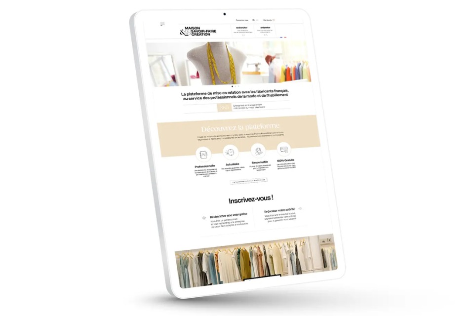 Fabriqué en France : une plateforme de mise en relation au service des professionnels de la mode